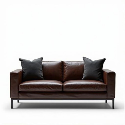 Hudson Leather Sofa with Metal Legs Hudson Leather Sofa with Metal Legs
