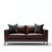 Hudson Leather Sofa with Metal Legs Hudson Leather Sofa with Metal Legs