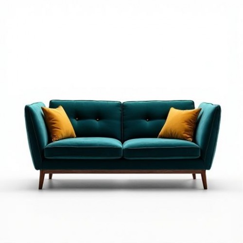 Oslo Teal Velvet Loveseat Oslo Teal Velvet Loveseat