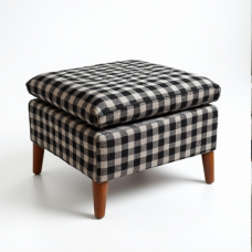Glamour Haven Checkered Ottoman Glamour Haven Checkered Ottoman