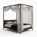 Hollywood Luxe Steel Canopy Bed Hollywood Luxe Steel Canopy Bed