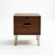 Glamour Walnut Nightstand Glamour Walnut Nightstand