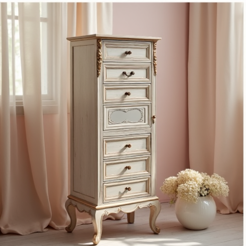 Hollywood Glam Distressed Jewelry Armoire Hollywood Glam Distressed Jewelry Armoire